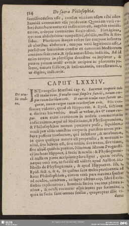 Caput LXXXIV.
