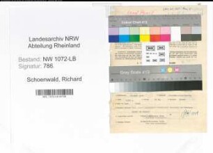 Entnazifizierung Richard Schoenwald , geb. 21.05.1892 (Foerster)