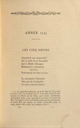 Chansonnier historique du XVIIIe siècle : Recueil Clairambault-Maurepas. Publié avec introduction, commentaire, notes et index par Émile Raunié archiviste paléographe. Orné de portraits à l'eau forte par Rousselle, 7