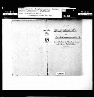 Kriegsstammrolle der Unteroffiziere und Mannschaften
