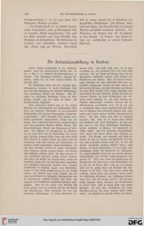 Die Kolonialausstellung in London