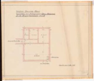 Umbau des Preußischen Herrenhauses zum »Preußenhaus«, Berlin: Plankammer: Grundriss