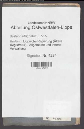 Verbesserung der Huden im Amt Schötmar