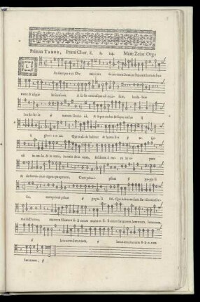 Primus Tenor, Primi Chori