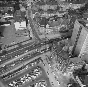 Straßenkreuzung Juri-Gagarin-Ring und Meyfartstraße in Erfurt : Blickrichtung Osten