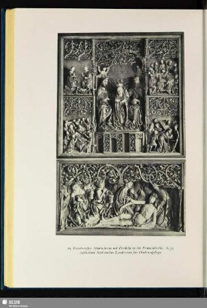 Geschnitzter Altarschrein mit Predella in der Frauenkirche