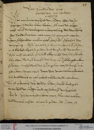 ‘Von Sunden der auserwelten, der Theologen Rathschlag‘