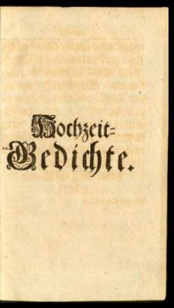 Hochzeit-Gedichte