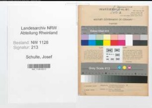 Entnazifizierung Josef Schulte , geb. 14.02.1919 (Polizist)