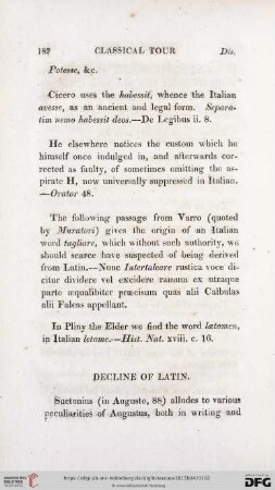 Decline of Latin