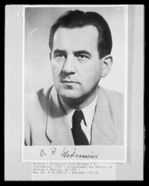 P. Schölmerich, 1952-? Privatdozent der Medizin in Marburg