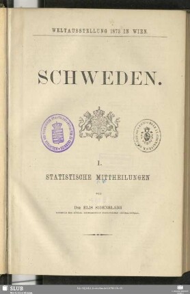 1: Statistische Mittheilungen