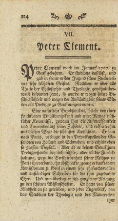 VII. Peter Clement.