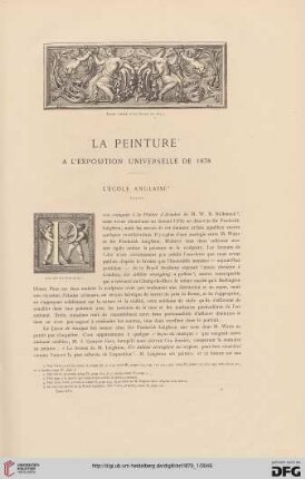 5: La peinture a l'Exposition universelle de 1878, [2] : l'école anglaise