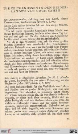 Wie Zeitgenossen in den Niederlanden van Gogh sahen