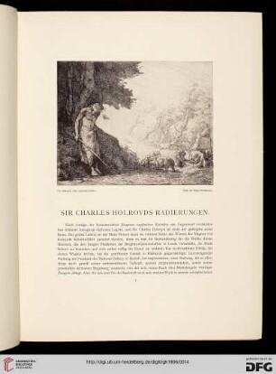 Sir Charles Holroyds Radierungen