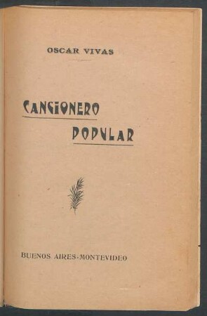 Cancionero popular