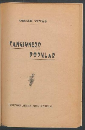 Cancionero popular