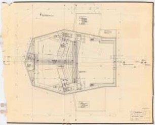 Kammerspiele (später: Schauspielhaus), Bochum: Grundriss 1:50