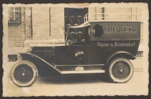 Ansichtskarte Firmenfahrzeug Josef Frings, Papier- und Bürobedarf, Ritterstraße