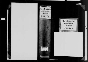Heidelberg, Stadtteil Rohrbach, evangelische Gemeinde: Heirats- und Sterberegister 1810-1870