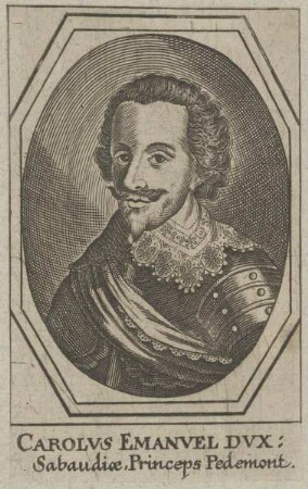 Bildnis des Carolvs Emanvel I., Herzog von Savoyen