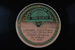 Lohengrin : Lohengrins Abschied "Mein lieber Schwan / (Richard Wagner)