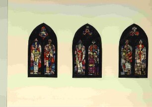 Entwürfe für drei Glasfenster in der Katholischen St. Nikolauskapelle in Neidenfels