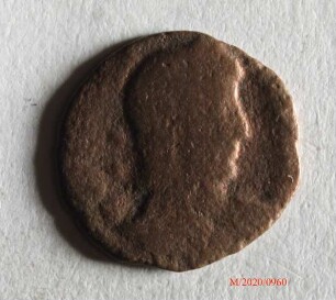 Römische Münze, Nominal Centenionalis, Prägeherr Constantius II., Prägeort nicht bestimmbar, Original