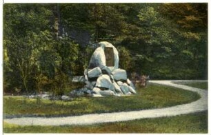 Weißenfels. Königin Louisen-Stein i. d. Badeallee