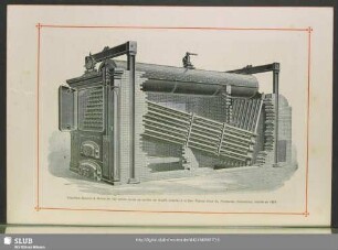 Chaudière Babcock & Wilcox de 132 mètres carrés de surface de chauffe installée à la Seth Thomas Clock Co, Thomaston, Connecticut, montée en 1880