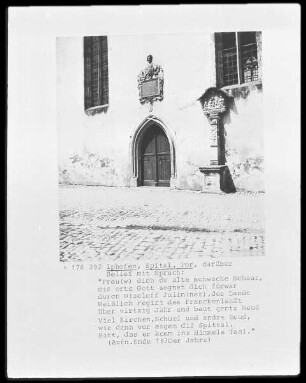 Inschrifttafel Portal