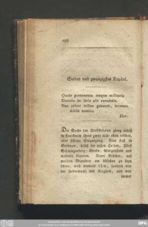 Sieben und zwanzigstes Kapitel.