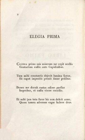 I quattro libri delle elegie, 1