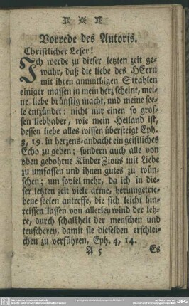 Vorrede des Autoris