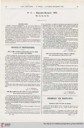 No 6 (Novembre- Décembre 1860)