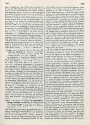 361-363 [Rezension] Müller, Ludwig Martin, Die glaubenspsychologische Orientierung der Theologie bei Ludwig Ihmels
