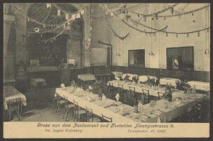 Ansichtskarte „Restaurant und Festsäle“, Naunynstraße 6