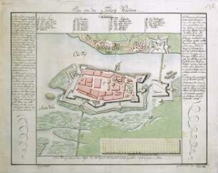 WHK 25 Deutscher Siebenjähriger Krieg 1756-1763: Plan der Festung Küstrin, 1758