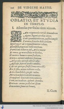 Oblatio, Et Studia In Templo