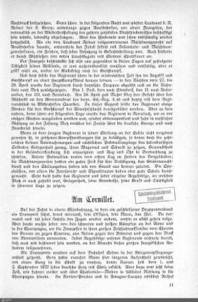 Am Cornillet.