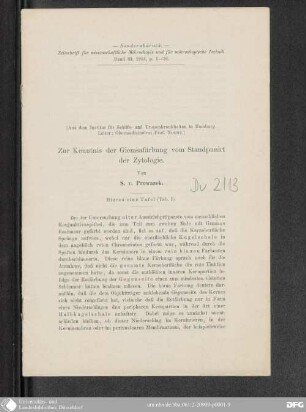 Zur Kenntnis der Giemsafärbung vom Standpunkt der Zytologie