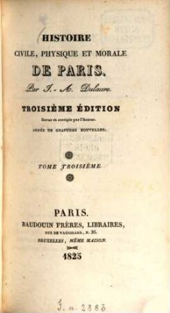Histoire civile, physique et morale de Paris, 3