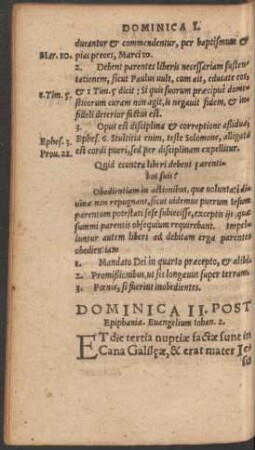 Dominica II. Post Epiphaniae.