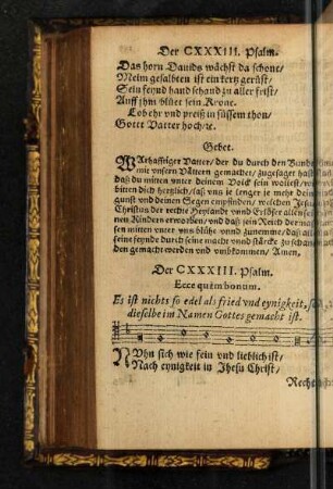 Der CXXXIII. Psalm.