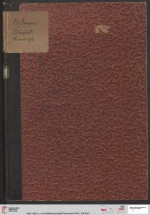 Nr. 370: Katalog: Verzeichnis einer Sammlung von Palmblatt-Manuskripten : Veda- und Sanskrit-Literatur
