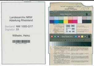 Entnazifizierung Heinz Wilhelm , geb. 29.08.1898 (Anzeigenleiter)