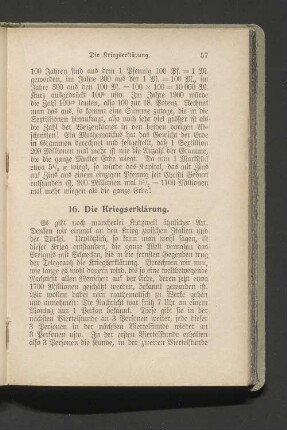 16. Die Kriegserklärung