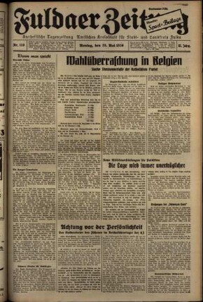 Ausgabe vom Montag, den 25. Mai 1936.