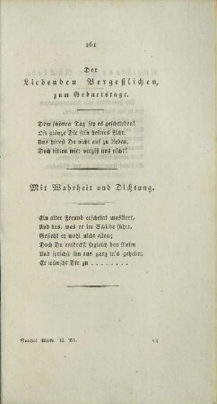 Mit Wahrheit und Dichtung